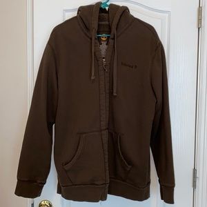 Timberland extra large fleece Hooded jacket